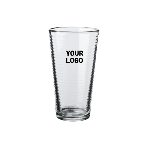 Spiral pint glass, 16 oz. plus 1 color silkscreen imprint on... from ASI 37218 Athena Promo (tm)