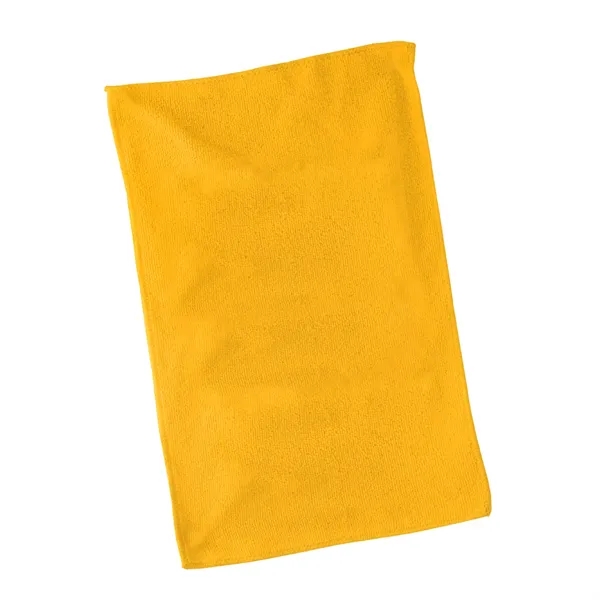 Soft touch microfiber rally towel plus 1 color silkscreen imprint on... from ASI 37218 Athena Promo (tm)
