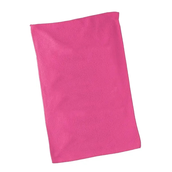 Soft touch microfiber rally towel plus 1 color silkscreen imprint on... from ASI 37218 Athena Promo (tm)