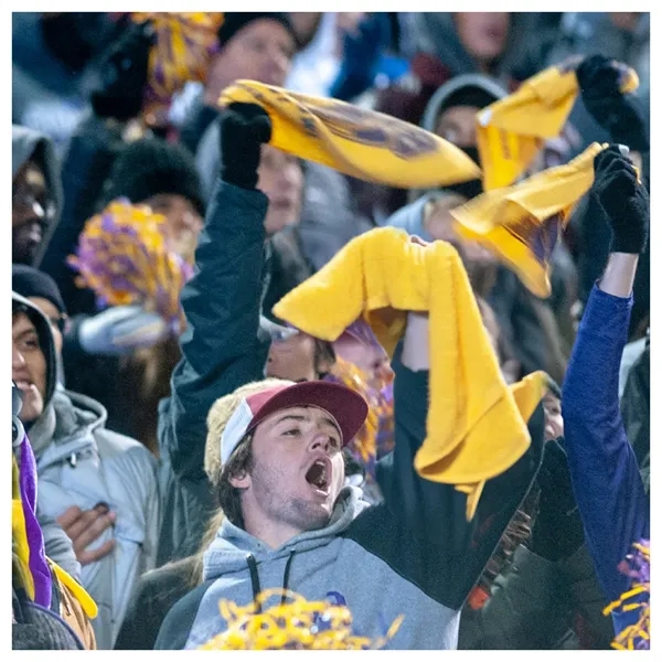 Soft touch microfiber rally towel plus 1 color silkscreen imprint on... from ASI 37218 Athena Promo (tm)