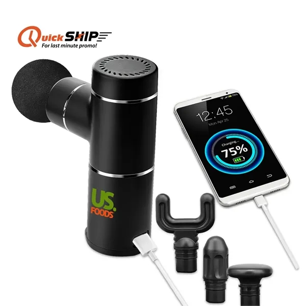 The San Andreas Massage Gun and 5000mAh Power Bank produces up... from ASI 90154 Sunjoy Group Inc