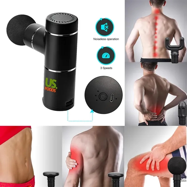 The San Andreas Massage Gun and 5000mAh Power Bank produces up... from ASI 90154 Sunjoy Group Inc