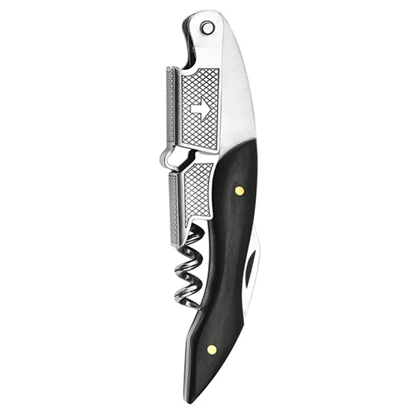Foldable multi-tool corkscrew with opener and knife with imprint option... from ASI 37218 Athena Promo (tm)