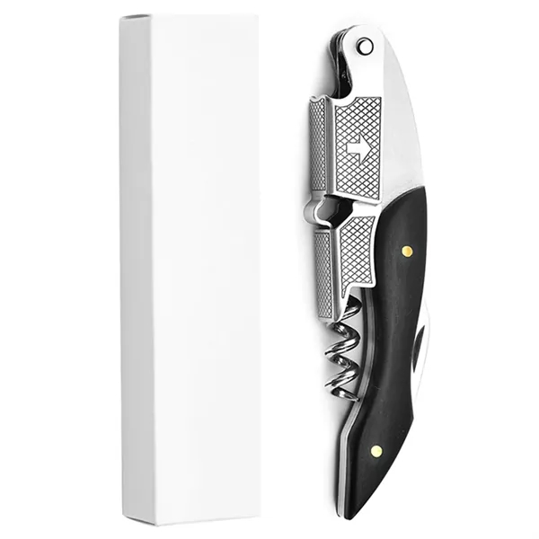 Foldable multi-tool corkscrew with opener and knife with imprint option... from ASI 37218 Athena Promo (tm)