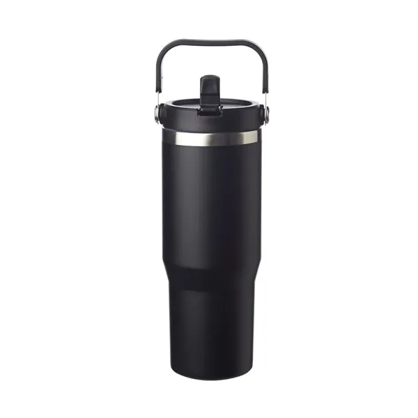 30 oz. stainless steel tumbler with handle plus free 1 color... from ASI 37218 Athena Promo (tm)