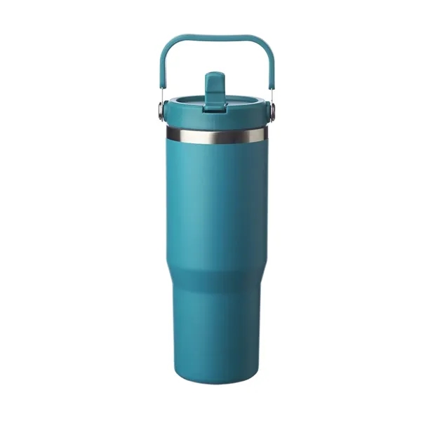 30 oz. stainless steel tumbler with handle plus free 1 color... from ASI 37218 Athena Promo (tm)