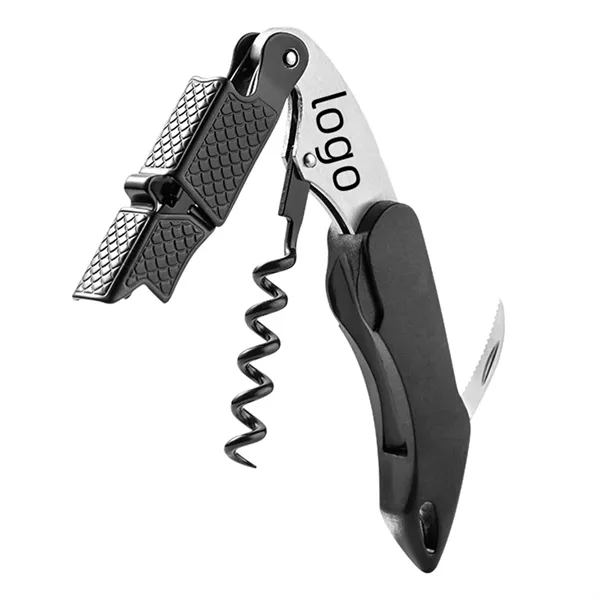 Compact wine and beer opener with serrated knife with imprint option... from ASI 37218 Athena Promo (tm)