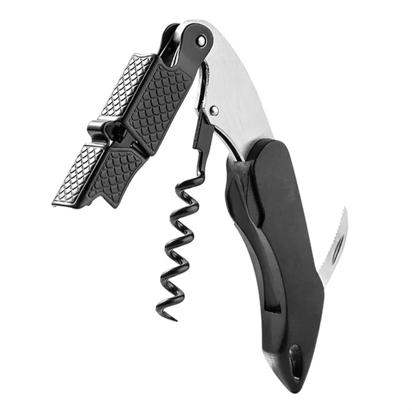 Compact wine and beer opener with serrated knife with imprint option... from ASI 37218 Athena Promo (tm)