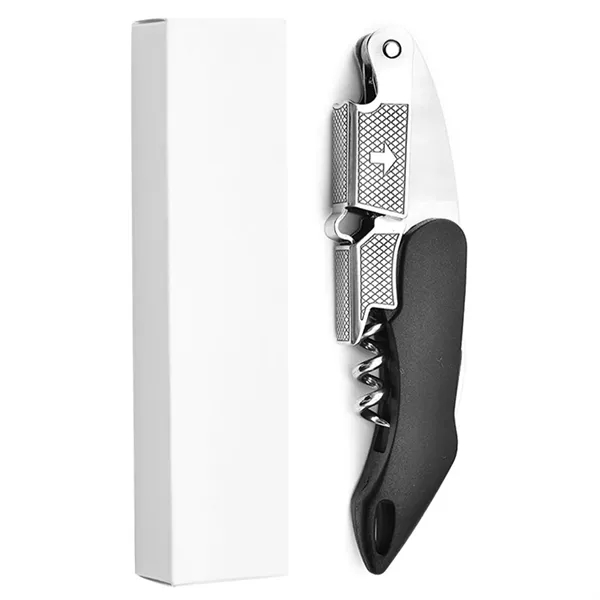 Compact wine and beer opener with serrated knife with imprint option... from ASI 37218 Athena Promo (tm)