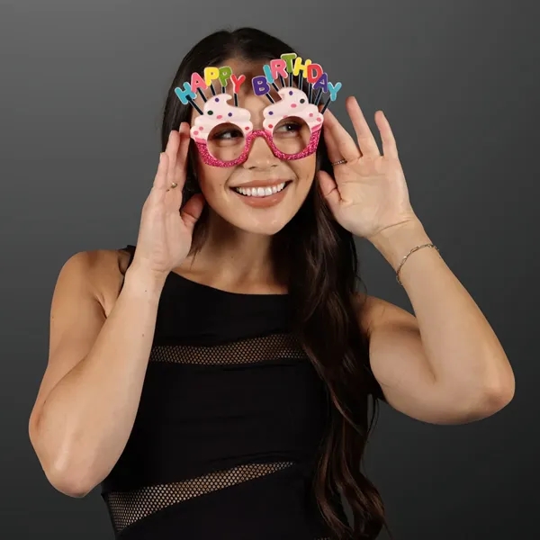 Birthday Party Cupcake Eyeglasses: Blank & Imprinted Pricing... from ASI 34194 ALightPromos