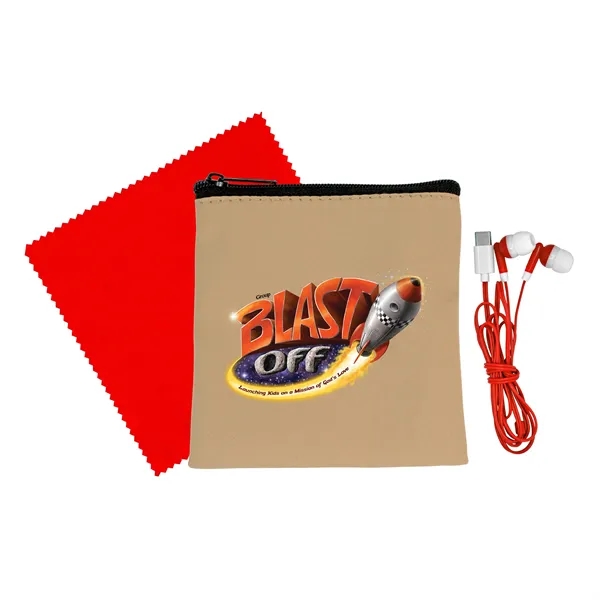 Executive Cloth & Ear Bud Set... from ASI 30208 A P Specialties / AP Specialties