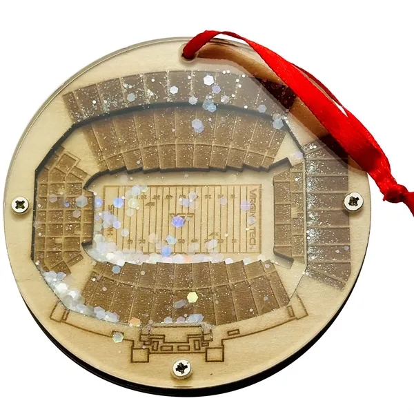 Layered custom cut birch wood and clear acrylic ornament with glitter... from ASI 61966 HPG / BCG Creations