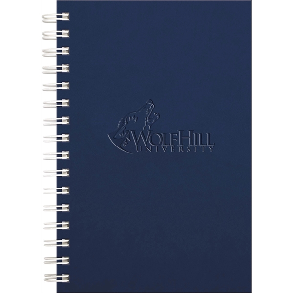 8.5" x 11" black wire bound seminar pad in Milano front... from ASI 91340 Journalbooks/Timeplanner Calendars