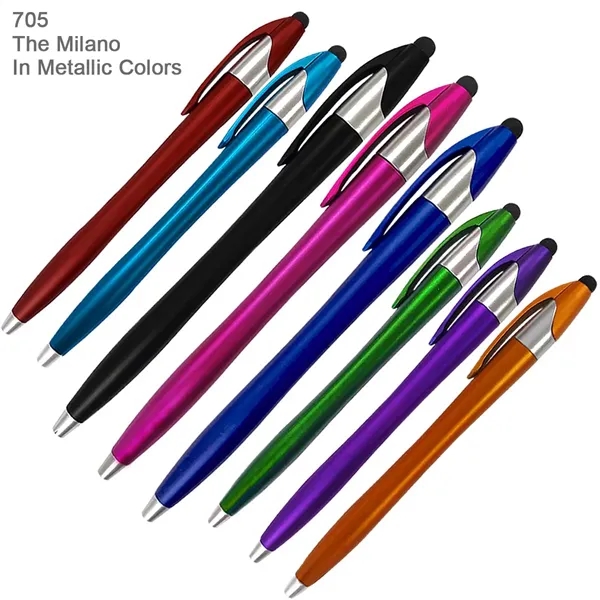 The Milano Stylus Pen - Ready Inventory in New Jersey -... from ASI 45100 Chulani Promotional Products, Inc / Competitive Edge Innovations/Chulani