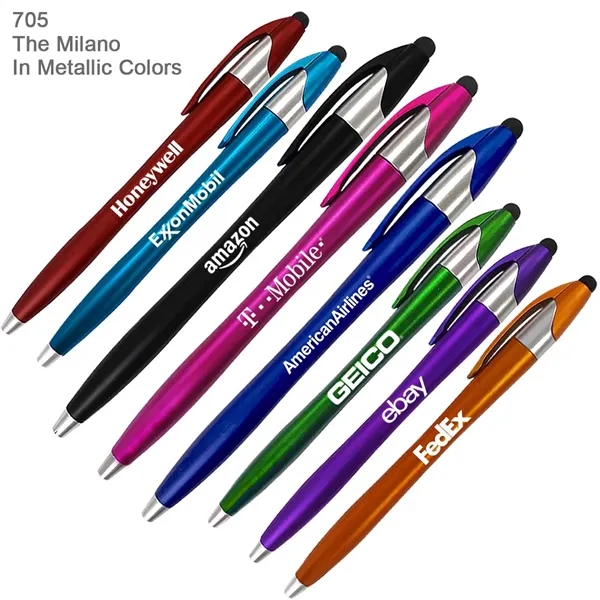 The Milano Stylus Pen - Ready Inventory in New Jersey -... from ASI 45100 Chulani Promotional Products, Inc / Competitive Edge Innovations/Chulani