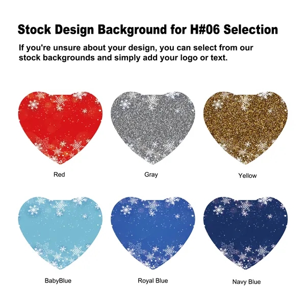 MDF Full Color Clear Heart Ornament w/Box... from ASI 41511 Brainchild USA Inc