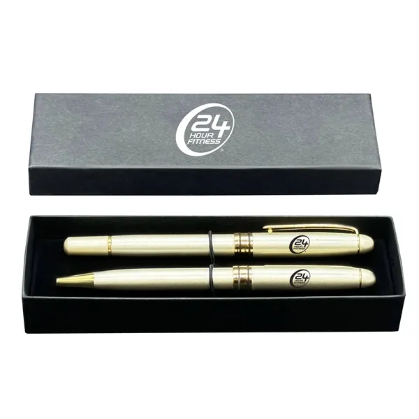 Double pen box with Danish-II ballpoint and rollerball gel pens.... from ASI 68190 Lungsal / Lungsal