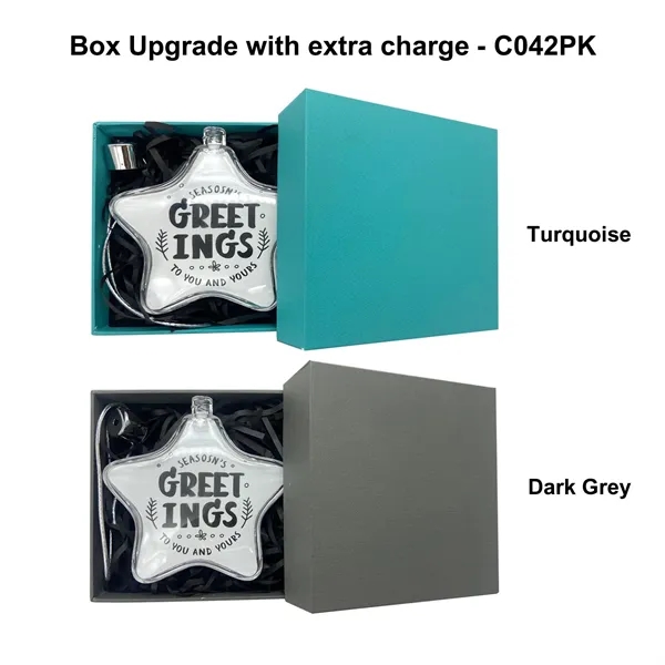 3" Clear Star Full Color Aluminum Sheet Ornament with white box... from ASI 41511 Brainchild USA Inc