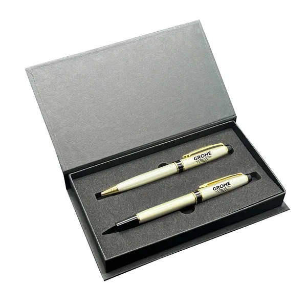 GS double pen box with Danish-II ballpoint and rollerball gel pen.... from ASI 68190 Lungsal / Lungsal