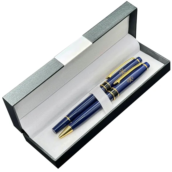 Deluxe double pen box with Windsor-II rollerball and ballpoint pens.... from ASI 68190 Lungsal / Lungsal