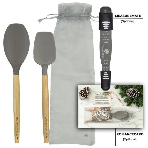 Cookware set with silicone spatula, silicone spoon and cinch bag.... from ASI 57653 Gold Bond