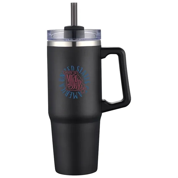 30 oz Vacuum Insulated Stainless Steel Mug with Straw... from ASI 36730 Ariel Premium Supply Inc