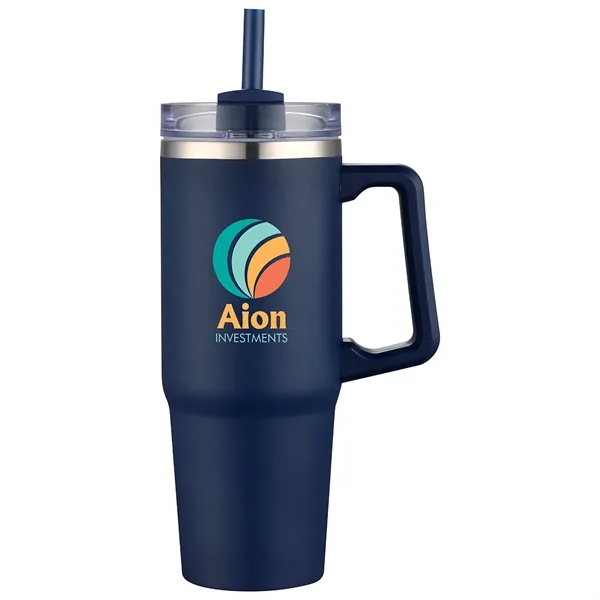 30 oz Vacuum Insulated Stainless Steel Mug with Straw... from ASI 36730 Ariel Premium Supply Inc