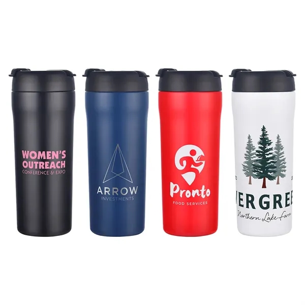24 oz DuoFlow Vacuum Insulated Stainless Steel Tumbler... from ASI 36730 Ariel Premium Supply Inc