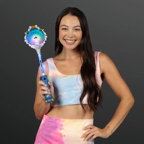Blinky Pearl Seashell Toy Wand with Music; Blank & Imprinted Pricing... from ASI 34194 ALightPromos