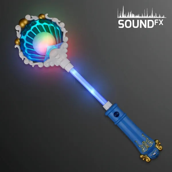 Blinky Pearl Seashell Toy Wand with Music; Blank & Imprinted Pricing... from ASI 34194 ALightPromos