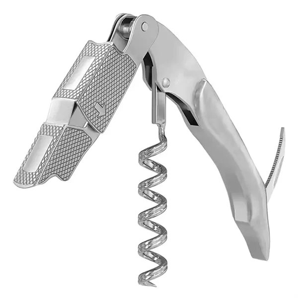 Stainless steel 3-in-1 wine and beer opener with knife plus laser... from ASI 37218 Athena Promo (tm)