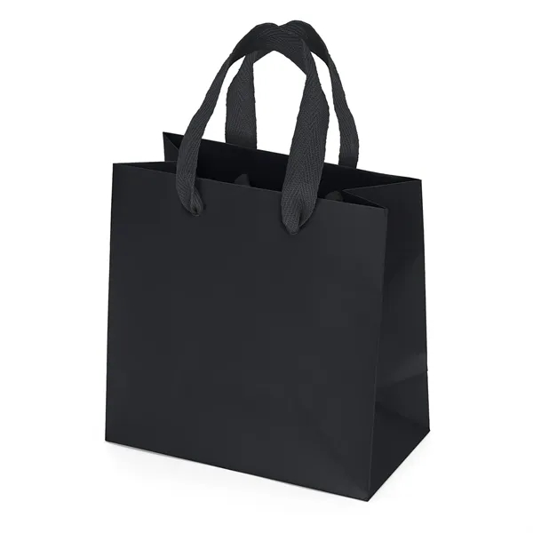 Premium-weight matte-laminated bag with woven handles and fold-over top.... from ASI 37940 Bag Makers Inc