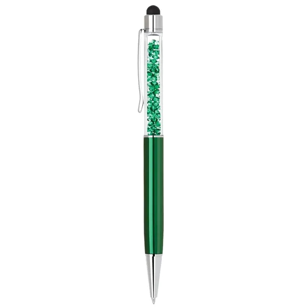 Brass twist action ballpoint pen with soft stylus tip.... from ASI 31517 Admart Products / Admart Line
