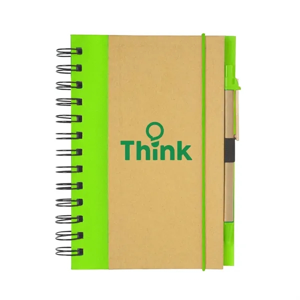 Spiral notebook with 80 lined pages, pen and elastic band closure.... from ASI 63549 Jornik Manufacturing Corp