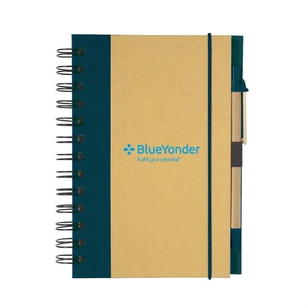 Spiral notebook with 80 lined pages, pen and elastic band closure.... from ASI 63549 Jornik Manufacturing Corp