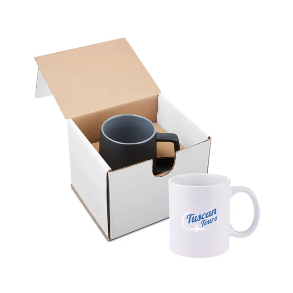 11-ounce ceramic mug with a C-shaped handle; kraft gift box included.... from ASI 79530 Prime Line