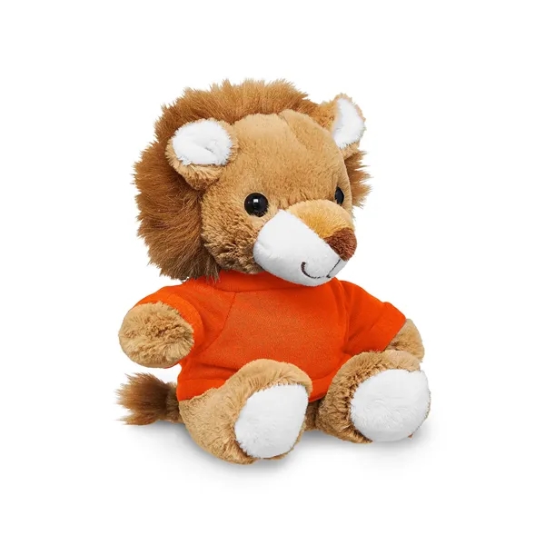 Adorable tan plush lion available in your choice of 9 t-shirt... from ASI 79530 Prime Line