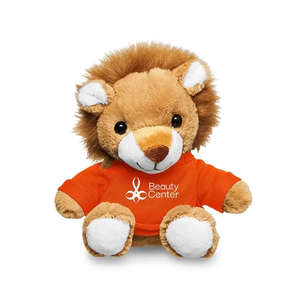 Adorable tan plush lion available in your choice of 9 t-shirt... from ASI 79530 Prime Line