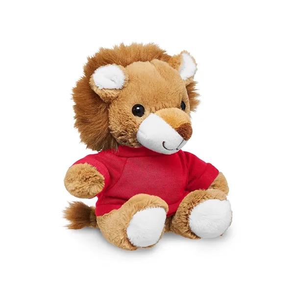 Adorable tan plush lion available in your choice of 9 t-shirt... from ASI 79530 Prime Line