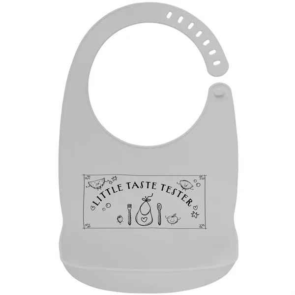 Customizable baby bib made of silicone.... from ASI 62190 Illini