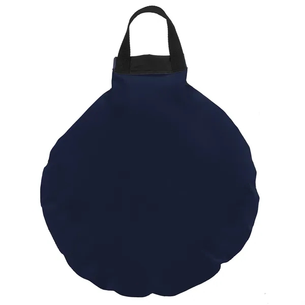 17" Round pillow stadium cushion w/ handle, color fabric on the... from ASI 72805 NEP Promotions / NEP Promotions™