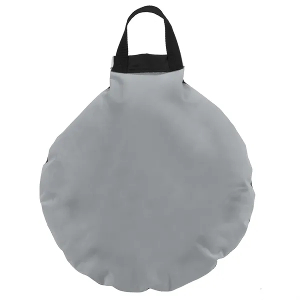 17" Round pillow stadium cushion w/ handle, color fabric on the... from ASI 72805 NEP Promotions / NEP Promotions™