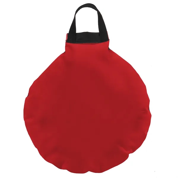 17" Round pillow stadium cushion w/ handle, color fabric on the... from ASI 72805 NEP Promotions / NEP Promotions™