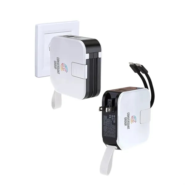 5-in-1 Wireless Power Bank Wall Charger.... from ASI 46755 Cosmo Promos