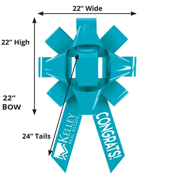 22" Large Bow with Door Hanger.... from ASI 37940 Bag Makers Inc