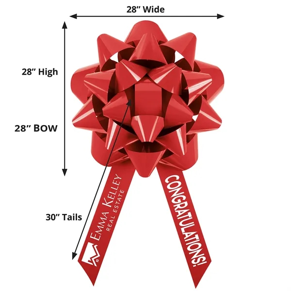 28" Large Bow with Door Hanger.... from ASI 37940 Bag Makers Inc