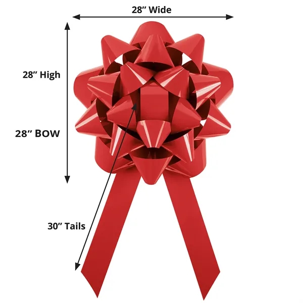 28" Large Bow with Magnetic Base.... from ASI 37940 Bag Makers Inc