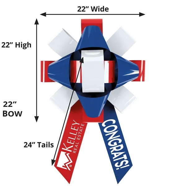 Indoor/Outdoor 22" bow with magnetic base.... from ASI 37940 Bag Makers Inc