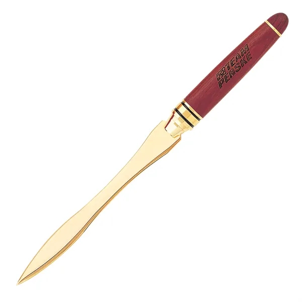 Letter opener with a wooden handle available in brown for decorative... from ASI 68190 Lungsal / Lungsal