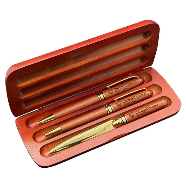 Pen box with ballpoint pen, lead pencil, & letter opener. Made... from ASI 68190 Lungsal / Lungsal